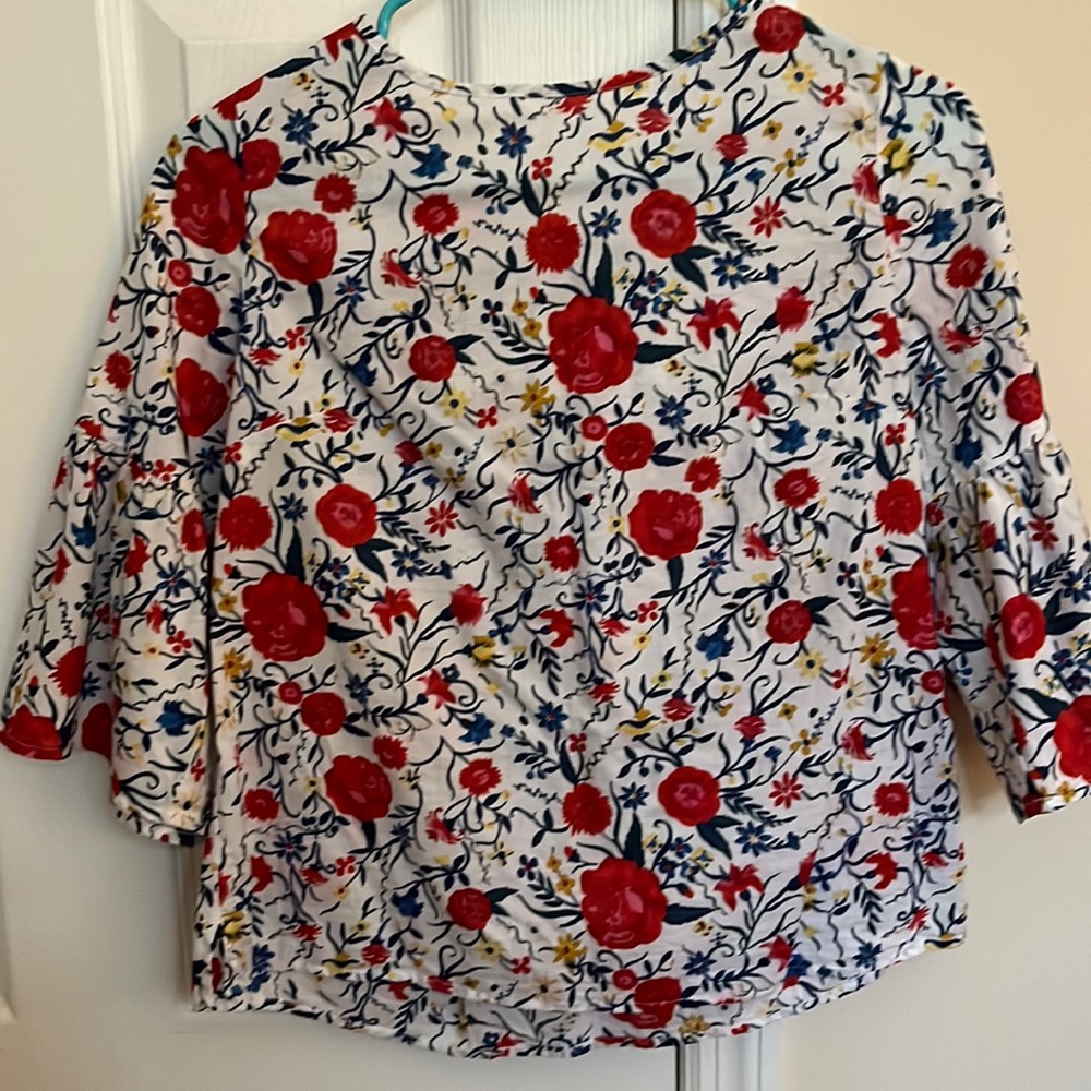 J. Crew Floral Blouse